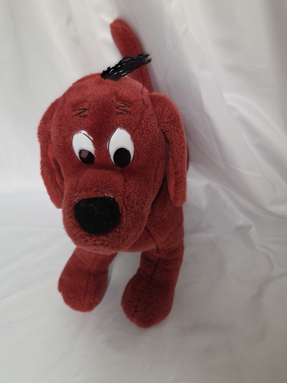 Clifford The Big Red‎ Dog Plush Stuffed Animal Scholastic Vintage 10” Collar